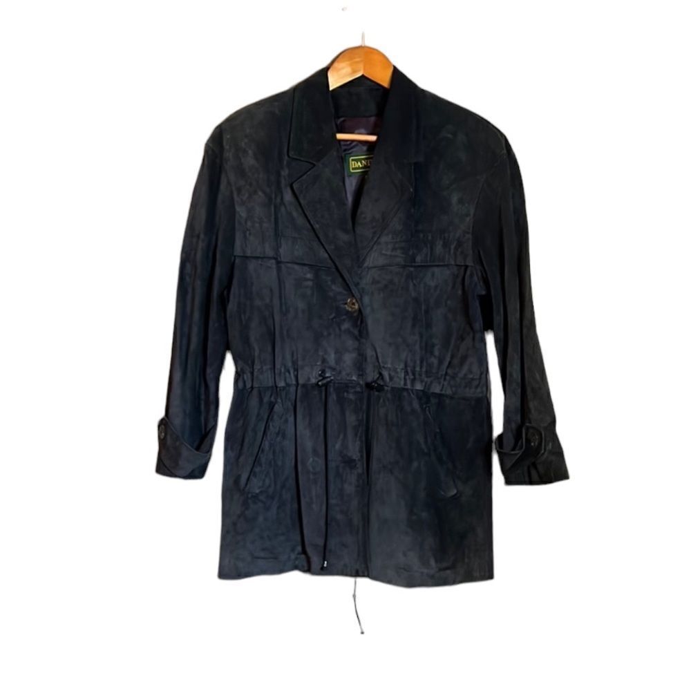 Vintage Danier suede jacket with shoulder pads